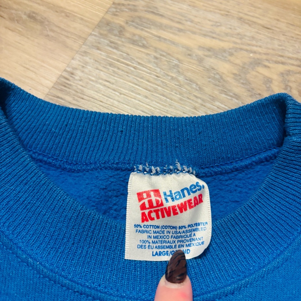 Vintage Hanes activewear patriots crewneck size large - Picture 2 of 3